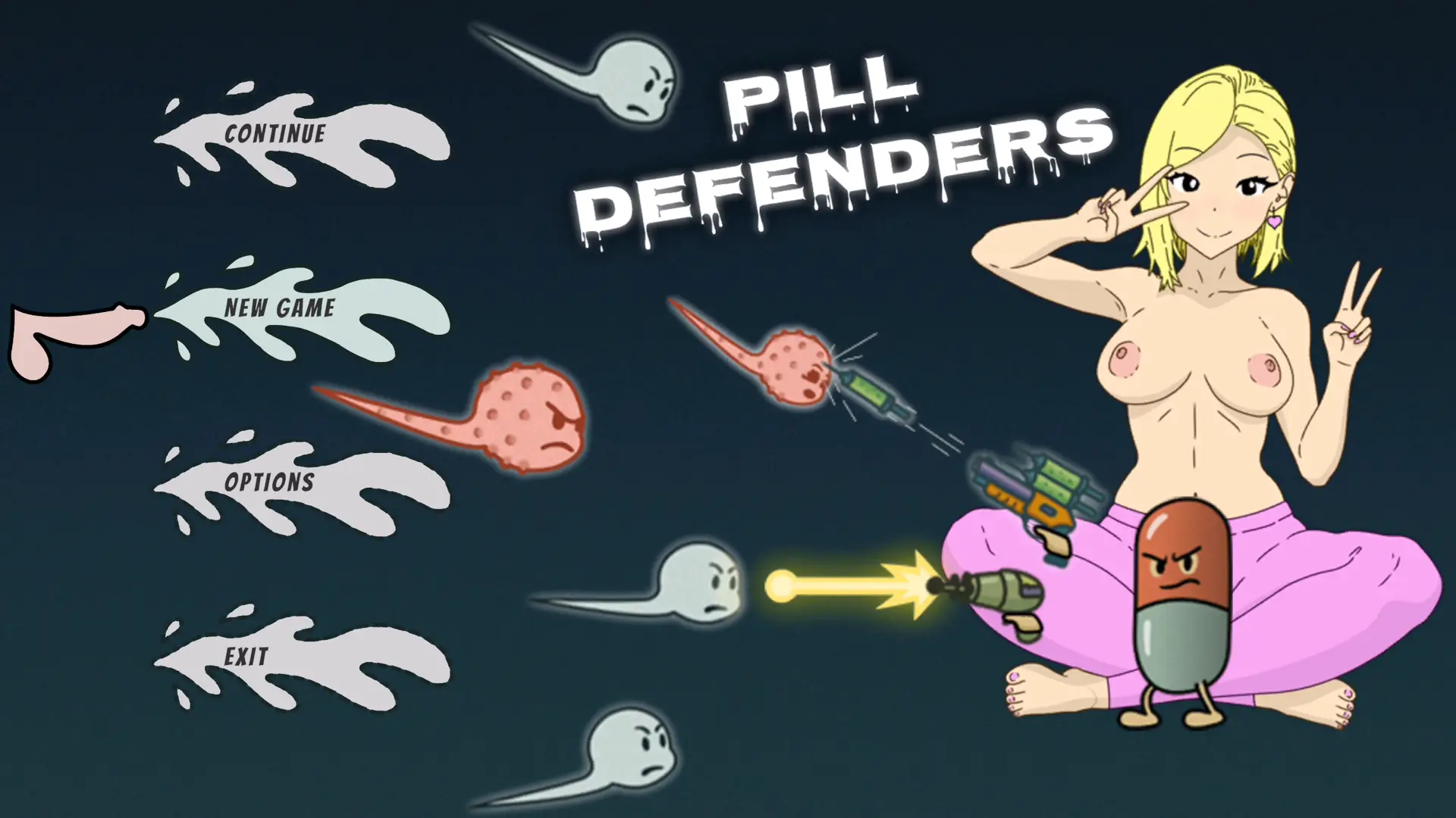 Pill Defenders hentai game screenshot 1
