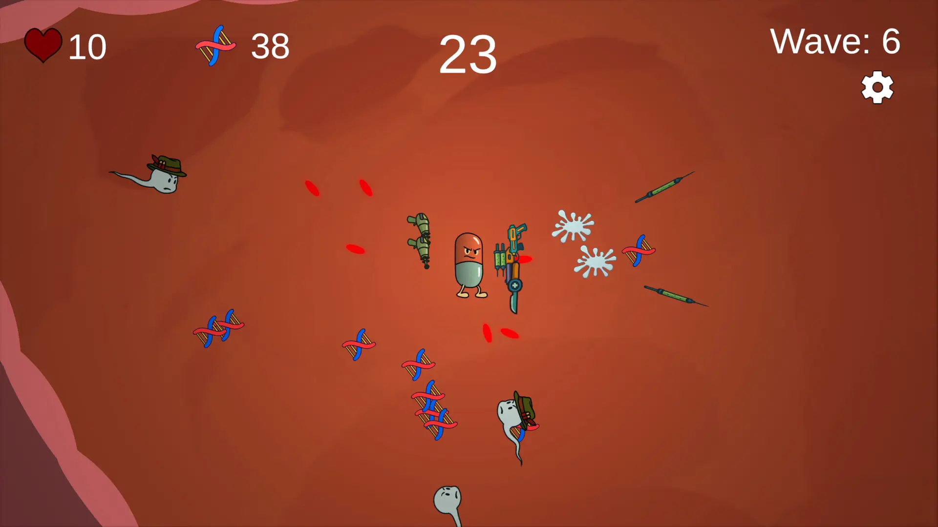 Pill Defenders hentai game screenshot 2