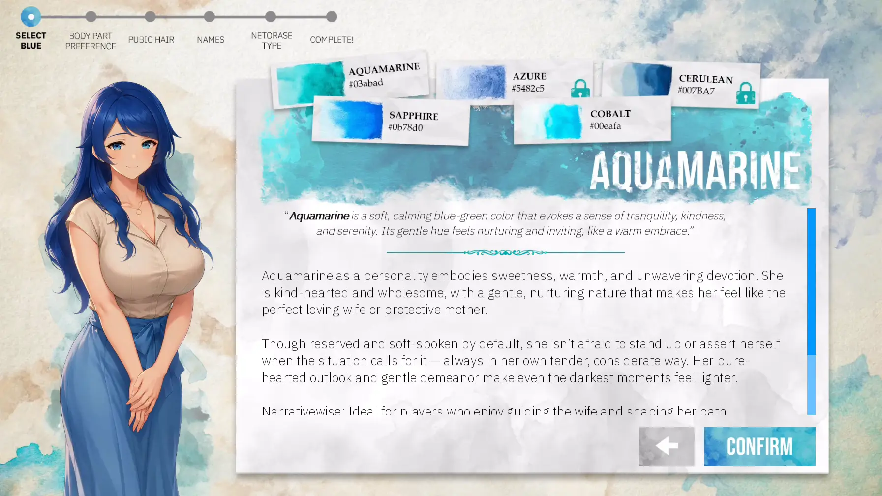 Stains of Blue hentai game screenshot 1